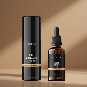 Njordis™ – Ansatz-Aktivierungsspray & Bartwuchs-Set