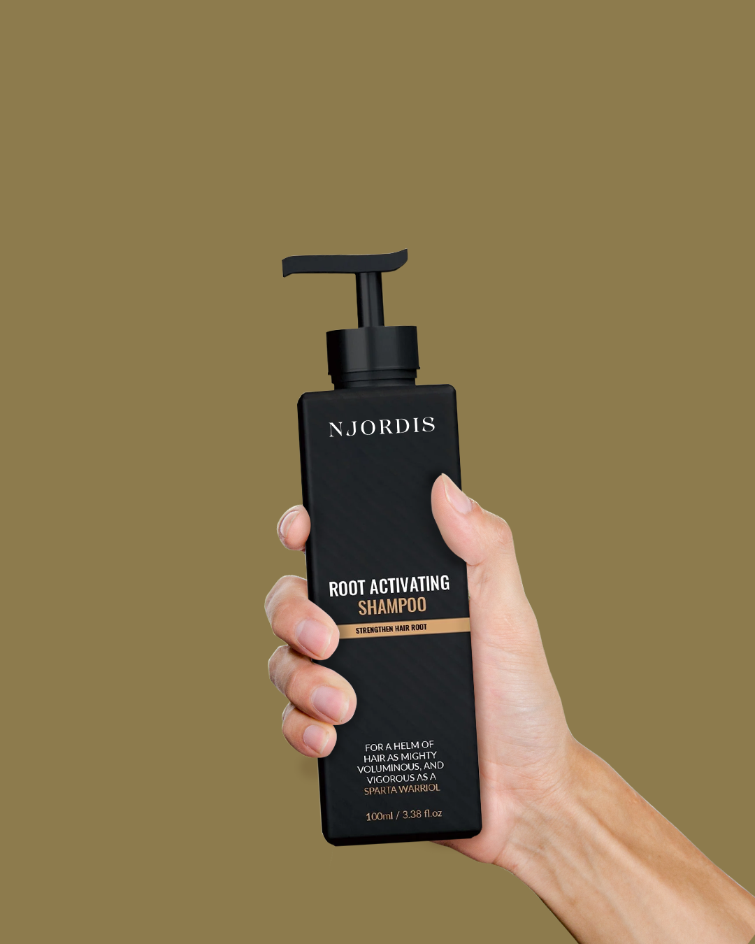 NJORDIS Wurzelaktivierendes Shampoo gegen Haarausfall – Verbessertes Haarwachstum mit nur 4 Haarwäschen pro Woche*